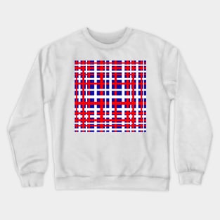 Patriotic Interlocking Stripes Crewneck Sweatshirt